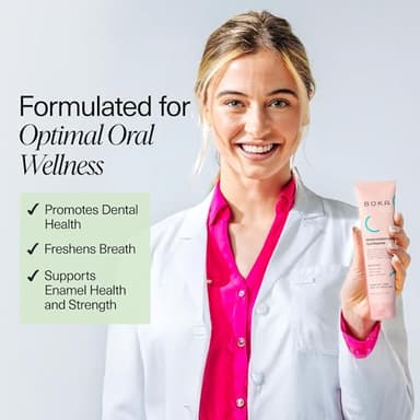 Boka Fluoride Free Toothpaste Nano Hydroxyapatite Toothpaste - Ela Mint, Orange Cream, Watermelon Mint Flavor, 4 oz 3Pk US Manufactured - Image 5