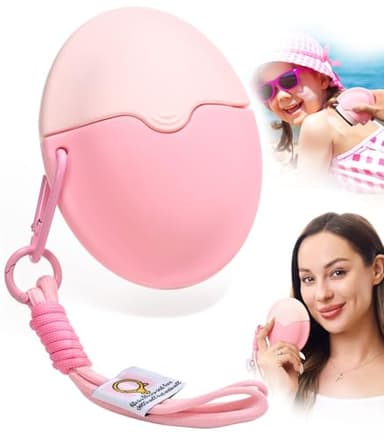 Sunscreen Applicator - Portable- Roll on Sponge Applicator for Sunscreen, Sunblock Buddy Brush Set with Protective Caps For Kids, Adults & Families - Perfect Size for Travel - Image 1