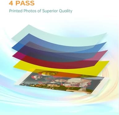 HPRT 4x6 Photo Printer with 108 Sheets & 2 Ribbons, Portable Picture Printer for iPhone & Android Smartphones, Instant Phone Photo Printer, Dye Sublimation, Home Use, Ideal Gift, White - Image 3