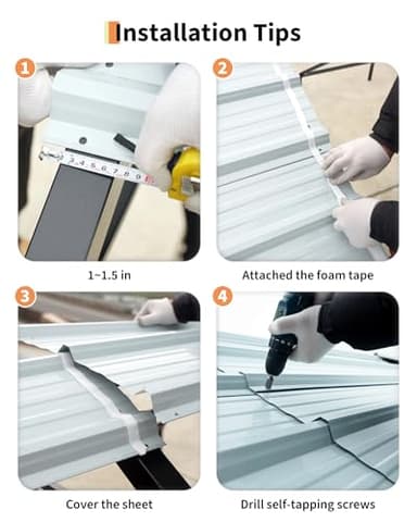 20'x25'x13' Metal Carport for 2 Cars, Extra Tall Carport, Reinforced Frame and Roof for All-Weather, Permanent Garage for Bass Boats, Full-Sized Pickup Trucks, and Tractors, N.W. 980 Lbs - Image 3