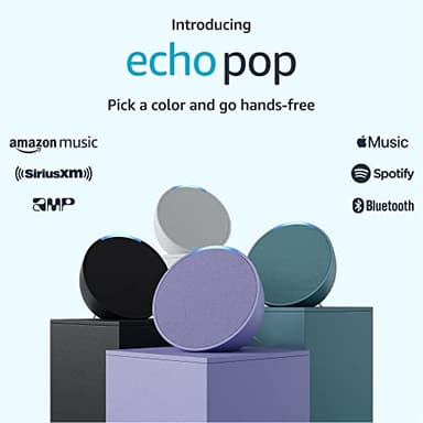 Amazon Echo Pop (newest model), Our smallest Alexa speaker, Fits in any room, Lavender Bloom - Image 9