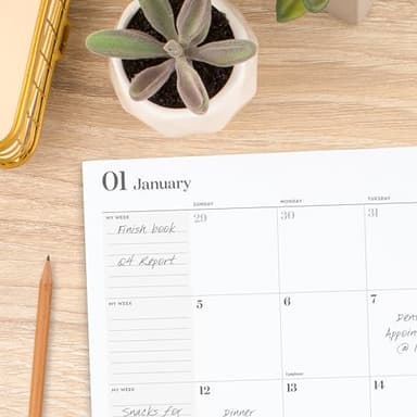 Cambridge 2025 Planner, Monthly, 8-1/2" x 11", Large, WorkStyle, Seaside Blue (1606-091-12-25) - Image 6