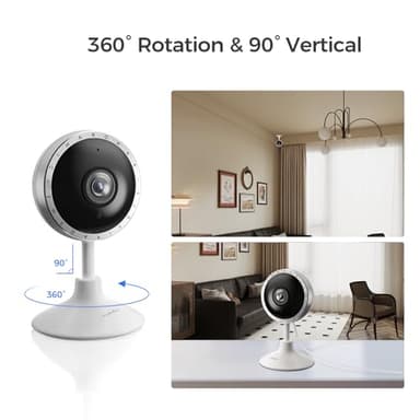ARPHA 2K Indoor Security Camera with App, WiFi Home Camera Sound Detection PIR Motion Detection, Night Vision 130° 2-Way Talk，Easy to Install - Image 9