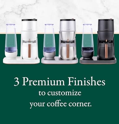 Café Specialty Grind and Brew Coffee Maker, Single-Serve to 10-Cup Thermal Carafe, with Built-In Bean Grinder & Removable 75oz Water Reservoir, WiFi & Smart Connected, Matte White (Renewed) - Image 2