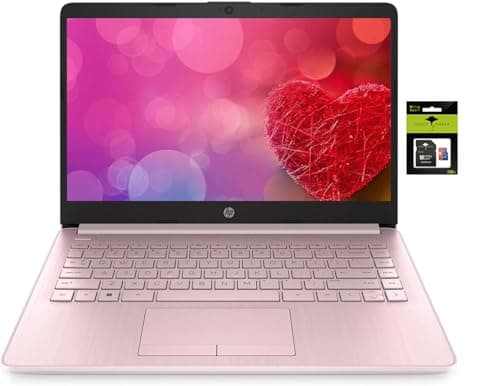 HP 14 Computer-Laptop, Quad-Core Intel Celeron Processor Premium Portable 16GB RAM 256GB Storage(64GB eMMC+ 256GB Ghost Manta SD Card) Student-Laptop with 1 Year Office 365 HDMI Win11 - Image 1