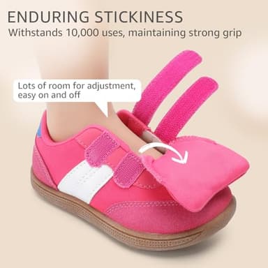 STQ KIDS Toddler Wide Toe Box Shoes:Girls Barefoot Shoe Kids Walking Shoes Girls Sneakers Non-Slip Zero Drop Toddler First Walking Shoe Comfortable Hot Pink Infant 4 - Image 4