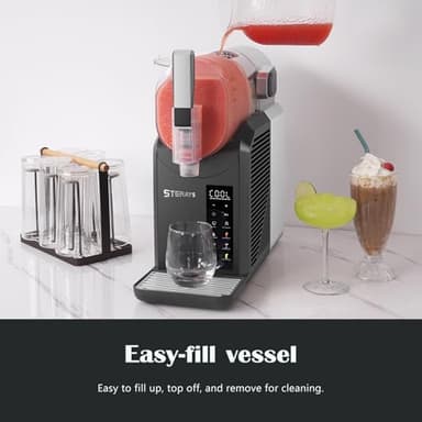 STERAYS Slushie Machine,Slushy Machine for Home,6 Preset Programs,Auto Cleaning,No Ice Needed, Frozen Drink Maker for Milk Shakes,Frappe,Margarita Smoothie,Slush,and More - Image 5