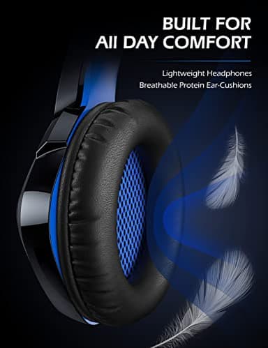 ZIUMIER Gaming Headset for PC, PS4, PS5, Xbox One, Xbox Series S/X, Switch, Noise Canceling Microphone, Stereo Surround Sound, 3.5mm Wired Gaming Headphones - Image 4