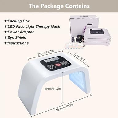 Led-Face-Tool，LED Light Therapy Facial Mask，7 in 1 Beauty Equipment for Skin Care at Home - Image 9