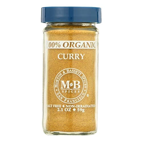 Morton & Bassett 100% Organic Curry Powder | Bold & Aromatic Blend for Indian & Asian Dishes | Gluten Free, Salt Free, Non-GMO | 2.1 oz Jar - Image 1