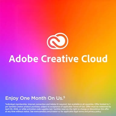 SanDisk 2TB Creator Pro Portable SSD - Up to 2000MB/s, for Laptops and Computers, USB-C, USB 3.2 Gen 2x2, IP65 Water and Dust Resistance, 1 Month of Adobe Creative Cloud Included - SDSSDE81C-2T00-G25 - Image 5