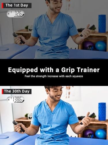 Grip Strength Tester Trainer - Electronic Hand Dynamometer of 400lbs/180kg & Grip strengthener with Adjustable Resistance for Sport - Image 7