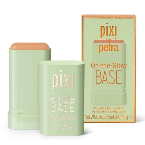 Pixi Beauty On-the-Glow Base| Tinted Moisturizer Foundation Stick | Warm: Medium, golden shade| 0.6 oz / 19g - Image 1