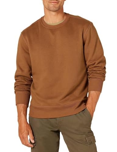 Amazon Essentials Men's Fleece Crewneck Sweatshirt - Toffee Brown, Large (Available in Big & Tall Sizes) - Image 1