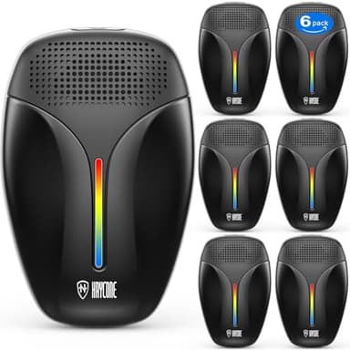 2025 Upgraded Ultrasonic Repeller & Insect Indoor Repeller,Ultrasonic and Repellent for Roach,Rodent,Mouse,Bugs,Mosquito,Mice,Spider,Ant,3 Mode Switching,6 Packs - Image 1