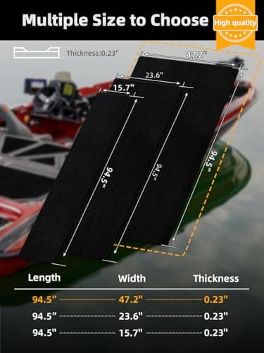 FOCEAN Boat Flooring EVA Foam Boat Decking Marine Flooring Brushed Texture Marine Mats for Boats Yacht Kayak RV 94.5"x47.2", Black - Image 6