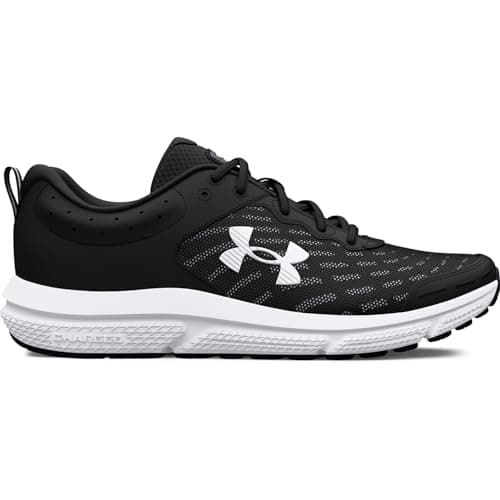 Under Armour Men's Charged Assert 10, (001) Black/Black/White, 7.5, US - Image 1
