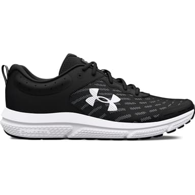 Under Armour Men's Charged Assert 10, (001) Black/Black/White, 7.5, US - Image 1