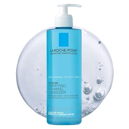 La Roche-Posay Toleriane Purifying Foaming Facial Cleanser, Oil Free Face Wash for Women & Men with Niacinamide + Ceramides, Pore Cleanser Safe For Sensitive Skin, Won’t Dry Out Skin, Soap Free, 400ml - Image 1