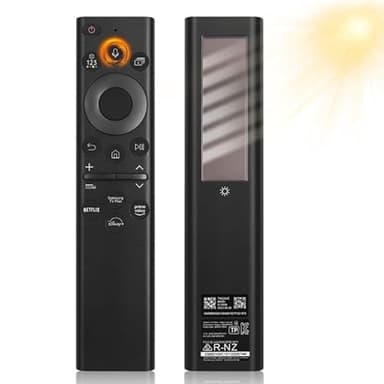 BN59-01385A Solar Voice Remote Control for Samsung Smart TV,Samsung TV Remote Control Replacement Compatible for 2021-2023 Neo QLED, The Frame and Crystal 4k 8K UHD Smart TVs Series (Black) - Image 1