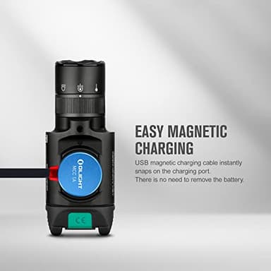 OLIGHT Baldr Pro R 1350 Lumens Magnetic USB Rechargeable Tactical Flashlight with Green Beam and White LED Combo, Rail Mount Weaponlight Compatible with 1913 or GL Rail, Built-in Battery - Image 7
