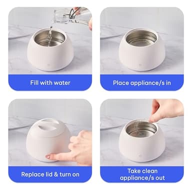 Zima Dental Pod: Ultrasonic Retainer Cleaner. The Original Retainer Cleaner Machine, Aligner Cleaner, Nightguard Cleaner, Mouthguard Cleaner, Denture Cleaner. Ultrasonic Cleaner For Oral Dental Care - Image 4