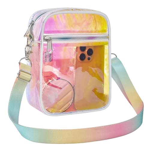 USPECLARE Clear Purse Stadium Transparent Messenger Bag Stadium Approved for Men and Women Clear CrossBody Bag - Image 1