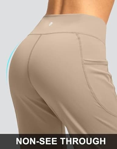 G Gradual Bermuda Shorts for Women with Pockets 12" Knee Length Women's High Waisted Stretch Long Shorts Walking Casual(Khaki,XXL) - Image 4