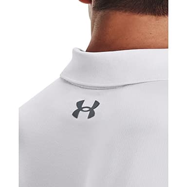 Under Armour Men's Performance 3.0 Polo, (100) White / / Pitch Gray, Medium - Image 6