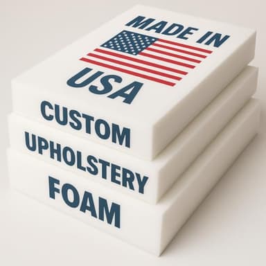 Custom Cut-to-Size Upholstery Foam – High & Medium Density Polyurethane Cushions for Chair, Couch, and DIY Project Replacements - Image 1