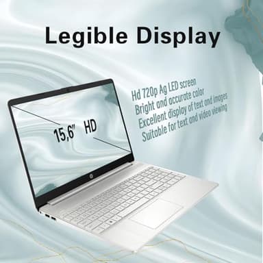 HP Laptop| 15.6" HD | Intel Processor | 16GB DDR4 RAM | 512GB SSD | Intel UHD Graphics | Win11 Pro | 720p HD Camera | WiFi & Bluetooth | School, Business & Productivity - Image 2