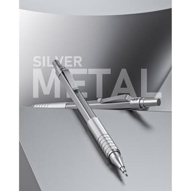 Nicpro 0.9 mm Metal Mechanical Pencil Set with Case, with 3PCS MP1000 0.9mm Drafting Pencil, 8 Tubes HB Lead Refills, 3PCS Eraser, Erasers Refills for Artist Writing, Drawing, Sketching, Silver - Image 8