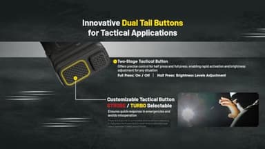 Nitecore EDC25 EDC Flashlight, 3000 Lumen Slim Flat Shape USB-C Rechargeable Lightweight for Everyday Carry with Clip, and NitecoreSt Sticker - Image 10