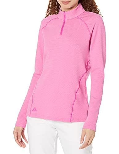 adidas Women's Standard Quarter Zip Pullover, Lucid Fuchsia, Medium - Image 1