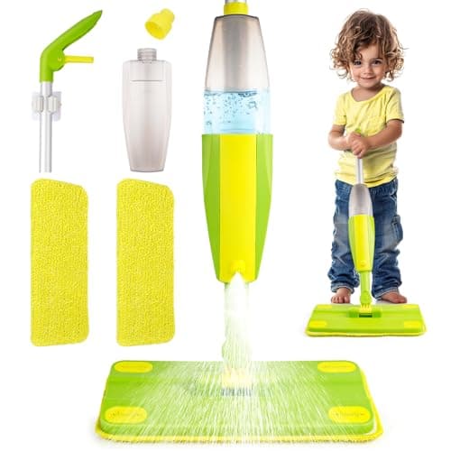 Toddler Spray Mop-Montessori Toys Mini Size Cleaning Mini Mop That Really Spray -Kid Pretend Play Toys Gift for Toddlers Girls Boys - Image 1