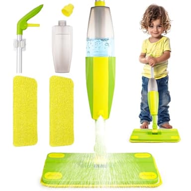 Toddler Spray Mop-Montessori Toys Mini Size Cleaning Mini Mop That Really Spray -Kid Pretend Play Toys Gift for Toddlers Girls Boys - Image 1