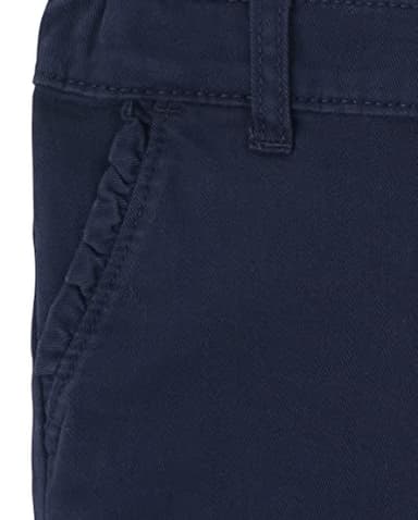 The Children's Place Baby Toddler Girls Skinny Chino Pants, Sandy/Tidal 2 Pack, 2T - Image 2