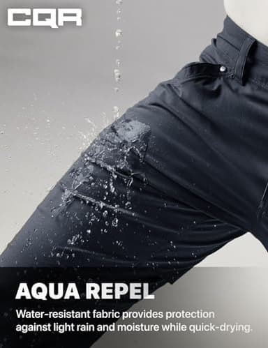 CQR Men's Vent Stretch Pants, Quick Dry Lightweight Casual Cargo Pants, Water Resistant Straight-Fit Utility Work Pants, Sedona Operator Navy, 32W x 32L - Image 9