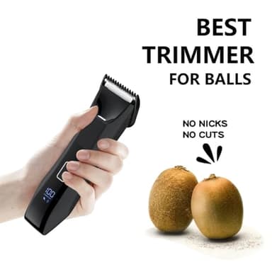 Manscaper Trimmer for Men, 2-in-1 Ball & Body Hair Groomer - Pubic & Groin Hair Shaver with Dual-Head, No-Nick Shaving, Smooth Grooming - Lightweight, Travel Lock, IPX7 Waterproof & LED Display - Image 7