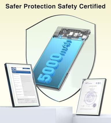 Thin Portable Charger for Phone with Built in Lightning Cable- 5000mAh Slim Travel Power Bank Compatible with iPhone 14/13/12/11/X/8/7/6/5 Series Thin Battery Pack (Not for iPhone 16 15 Series) - Image 9