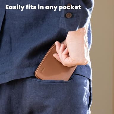 Mrain Full Grain Genuine Leather Wallet for Men (Caramel) | Minimalist Style | RFID Blocking | Bifold | Coin Pocket | Ultra Slim | Gift for Him - Image 4