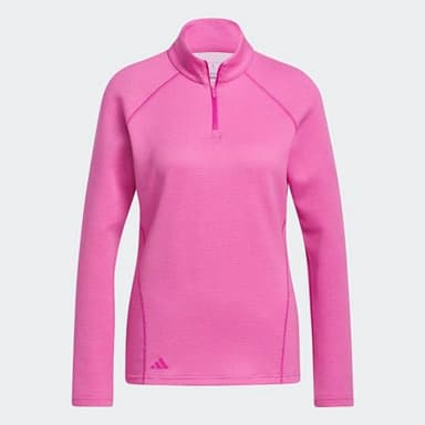 adidas Women's Standard Quarter Zip Pullover, Lucid Fuchsia, Medium - Image 7