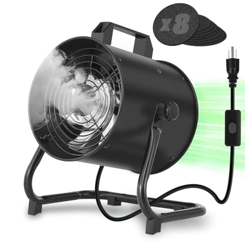 FEFE 8 Inch Portable Range Hood, 2900 RPM Powerful Portable Kitchen Exhaust Fan, Desktop Range Hood with 8 Activated Carbon Washable & Reusable Filter, for Outdoor BBQ, Hot Pot, Camping, Trips and RV - Image 1
