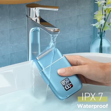 Electric Razor, Electric Shaver for Men, Upgraded Foil Shaver with 3 Speeds, Double Floating Blade IPX7 Waterproof Wet/Dry LED Display USB Type C Rechargeable Blue - Image 6