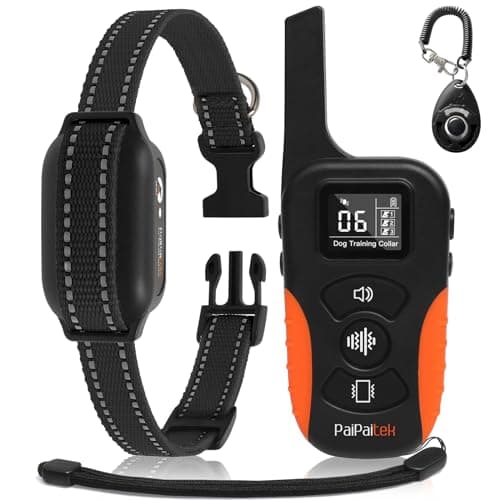 PaiPaitek No Shock Dog Training Collar with Remote 3300ft Range, Strong Vibrating Dog Collar Beep and Vibrate Only, Waterproof & Rechargeable Vibration Collar for Small Medium Large Dogs - No Prongs - Image 1