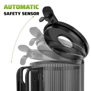 Cold Press Juicer, 5.8" Wide Feed Chute Juice Extractor Machine with 400W, High Juice Yield, Slow Masticating Juicer for Whole Vegetables & Fruits, Premium Grey - Image 3