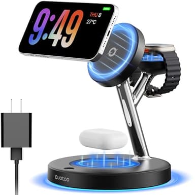 2025 3 in 1Charging Station Compatible with Mag-safe Charger Wireless Charger Stand for iPhoneAir17 16 15 14 13 12Series Wireless Charging Station for AirPods Wireless Charging Stand for iWatch Series - Image 1