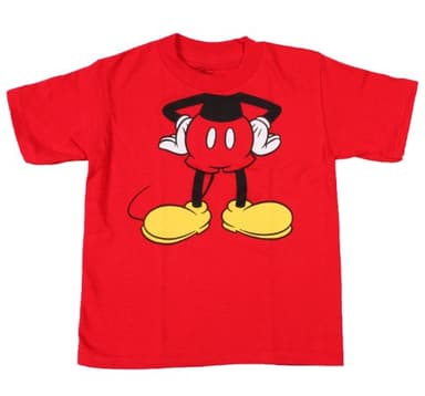 Disney Little Boys' Toddler Mickey Headless Group T-Shirt Toddler, Red, 4T