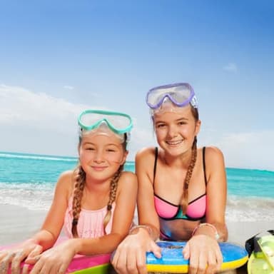 Kids Snorkel Set, Child Diving Mask Anti-Fog Swimming Goggles Dry Snorkel Children Snorkeling Swimming Gear for Youth Boys Girls Age 4-14 (Aqua Set) - Image 7