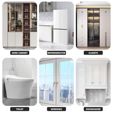 RORMGO Refrigerator Lock 2 Packs, Fridge Lock with Silicone Wire Protection Fridge Locks for Kids Easy to Use and Install Cabinet Locks with Key, Black - Image 7